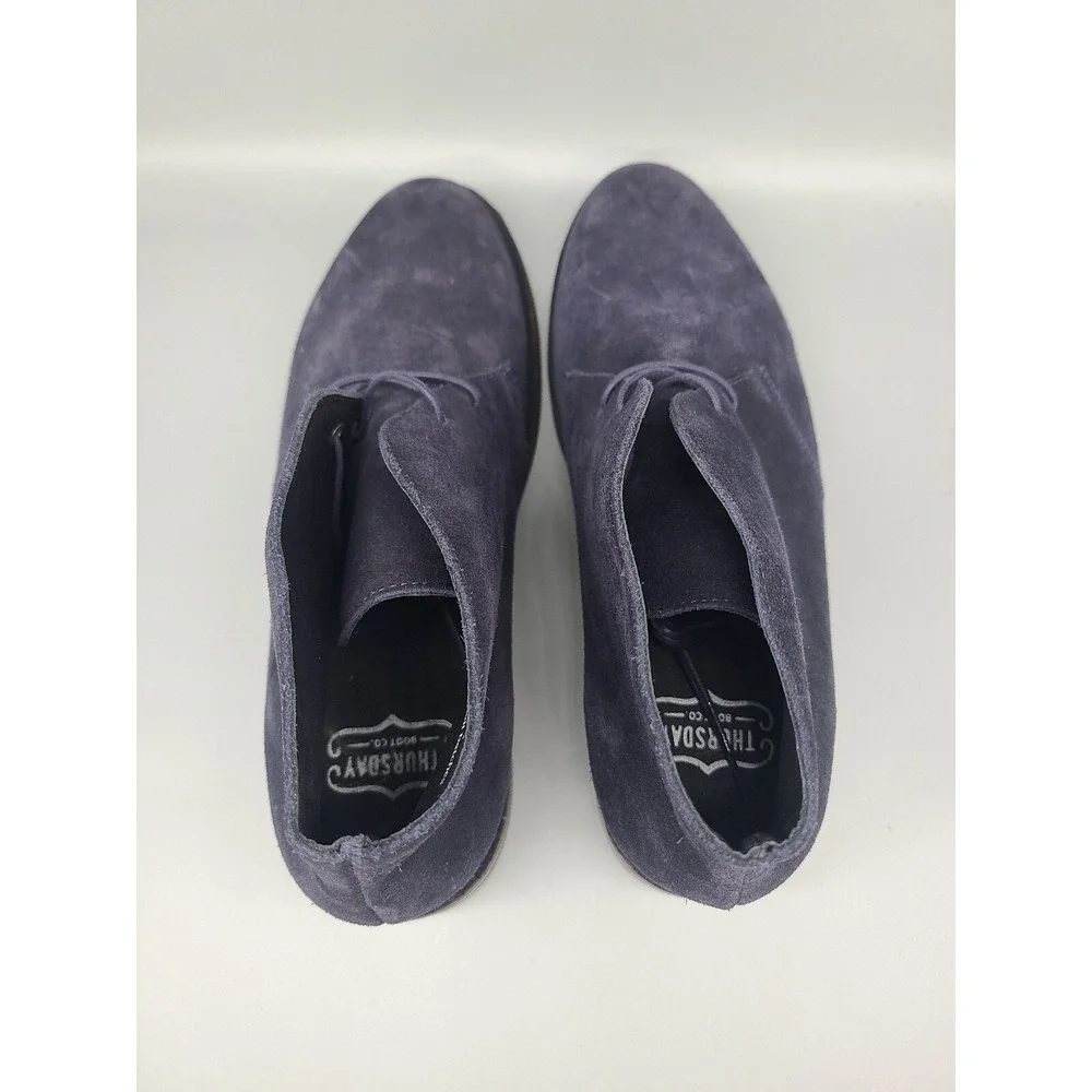 Thursday Boot Co Mens 12 Navy Blue Scout Chukka Scout Leather Handmade Boots